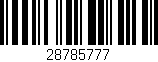 Código de barras (EAN, GTIN, SKU, ISBN): '28785777'