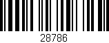 Código de barras (EAN, GTIN, SKU, ISBN): '28786'