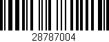 Código de barras (EAN, GTIN, SKU, ISBN): '28787004'