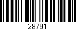 Código de barras (EAN, GTIN, SKU, ISBN): '28791'