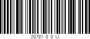 Código de barras (EAN, GTIN, SKU, ISBN): '28791_0_0_U'
