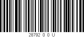 Código de barras (EAN, GTIN, SKU, ISBN): '28792_0_0_U'