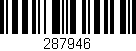 Código de barras (EAN, GTIN, SKU, ISBN): '287946'
