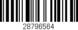 Código de barras (EAN, GTIN, SKU, ISBN): '28796564'