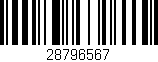 Código de barras (EAN, GTIN, SKU, ISBN): '28796567'