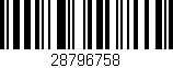 Código de barras (EAN, GTIN, SKU, ISBN): '28796758'