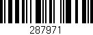 Código de barras (EAN, GTIN, SKU, ISBN): '287971'