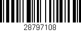 Código de barras (EAN, GTIN, SKU, ISBN): '28797108'