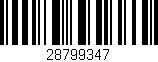 Código de barras (EAN, GTIN, SKU, ISBN): '28799347'