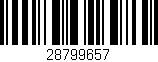 Código de barras (EAN, GTIN, SKU, ISBN): '28799657'