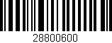 Código de barras (EAN, GTIN, SKU, ISBN): '28800600'