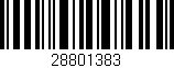 Código de barras (EAN, GTIN, SKU, ISBN): '28801383'