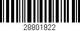 Código de barras (EAN, GTIN, SKU, ISBN): '28801922'