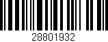 Código de barras (EAN, GTIN, SKU, ISBN): '28801932'