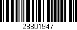 Código de barras (EAN, GTIN, SKU, ISBN): '28801947'