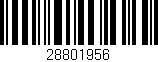Código de barras (EAN, GTIN, SKU, ISBN): '28801956'