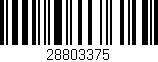 Código de barras (EAN, GTIN, SKU, ISBN): '28803375'