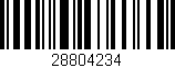 Código de barras (EAN, GTIN, SKU, ISBN): '28804234'