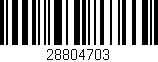 Código de barras (EAN, GTIN, SKU, ISBN): '28804703'