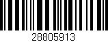 Código de barras (EAN, GTIN, SKU, ISBN): '28805913'