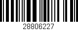 Código de barras (EAN, GTIN, SKU, ISBN): '28806227'