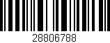 Código de barras (EAN, GTIN, SKU, ISBN): '28806788'