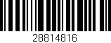 Código de barras (EAN, GTIN, SKU, ISBN): '28814816'