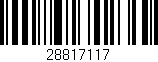 Código de barras (EAN, GTIN, SKU, ISBN): '28817117'