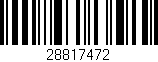 Código de barras (EAN, GTIN, SKU, ISBN): '28817472'