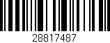 Código de barras (EAN, GTIN, SKU, ISBN): '28817487'