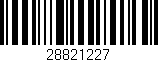 Código de barras (EAN, GTIN, SKU, ISBN): '28821227'