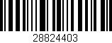 Código de barras (EAN, GTIN, SKU, ISBN): '28824403'