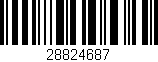 Código de barras (EAN, GTIN, SKU, ISBN): '28824687'