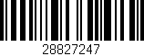 Código de barras (EAN, GTIN, SKU, ISBN): '28827247'