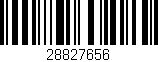 Código de barras (EAN, GTIN, SKU, ISBN): '28827656'