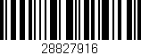 Código de barras (EAN, GTIN, SKU, ISBN): '28827916'