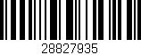 Código de barras (EAN, GTIN, SKU, ISBN): '28827935'