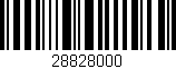 Código de barras (EAN, GTIN, SKU, ISBN): '28828000'
