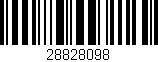 Código de barras (EAN, GTIN, SKU, ISBN): '28828098'
