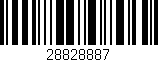 Código de barras (EAN, GTIN, SKU, ISBN): '28828887'