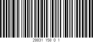 Código de barras (EAN, GTIN, SKU, ISBN): '28831_158_0_1'