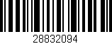 Código de barras (EAN, GTIN, SKU, ISBN): '28832094'