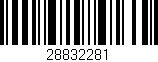 Código de barras (EAN, GTIN, SKU, ISBN): '28832281'