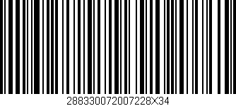 Código de barras (EAN, GTIN, SKU, ISBN): '288330072007228X34'