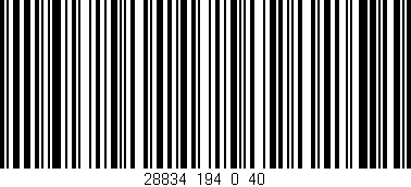 Código de barras (EAN, GTIN, SKU, ISBN): '28834_194_0_40'