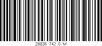 Código de barras (EAN, GTIN, SKU, ISBN): '28836_742_0_M'
