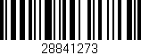 Código de barras (EAN, GTIN, SKU, ISBN): '28841273'
