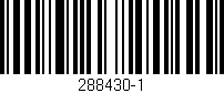 Código de barras (EAN, GTIN, SKU, ISBN): '288430-1'