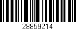 Código de barras (EAN, GTIN, SKU, ISBN): '28859214'