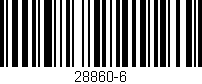 Código de barras (EAN, GTIN, SKU, ISBN): '28860-6'